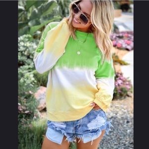 NWT! Ombre Tye-Dye Oversized Light Sweater/Tee